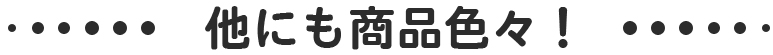 他にも商品色々！